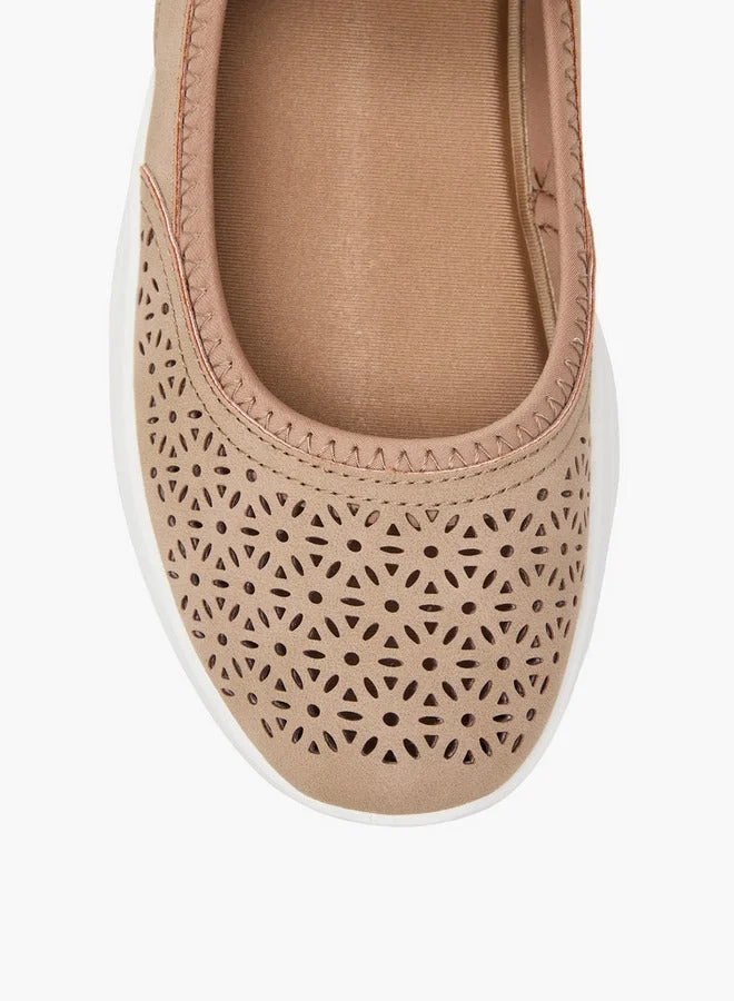 Le Confort  Women Laser Cut Hook & Loop Mary Jane Shoes for Women | Best Price UAE