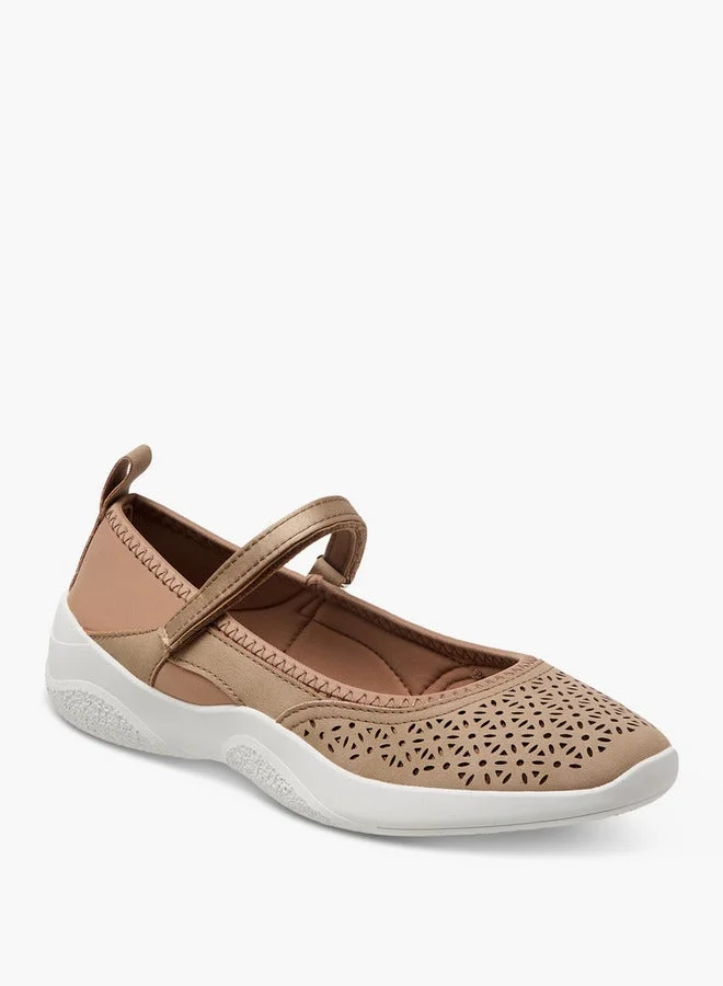 Le Confort  Women Laser Cut Hook & Loop Mary Jane Shoes for Women | Best Price UAE