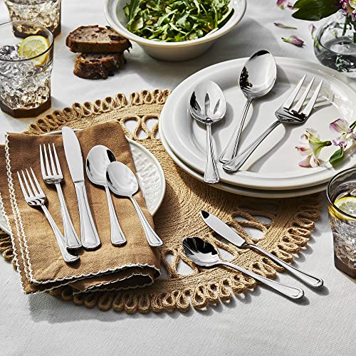 HENCKELS Alcea 65-Piece Flatware Set, Stainless Steel, Silver - Image 3