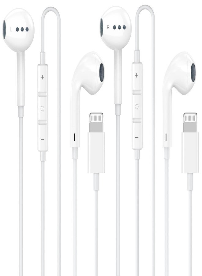 esbeecables [Apple MFi Certified] 2 Pack for iPhone Headphones Wired Earbuds/Earphones with Built-in Microphone & Volume Control HiFi Stereo Nosie Reduction Compatible for iPhone 14 13 12 11 Pro Max XS XR X 8 7 6 - Image 1