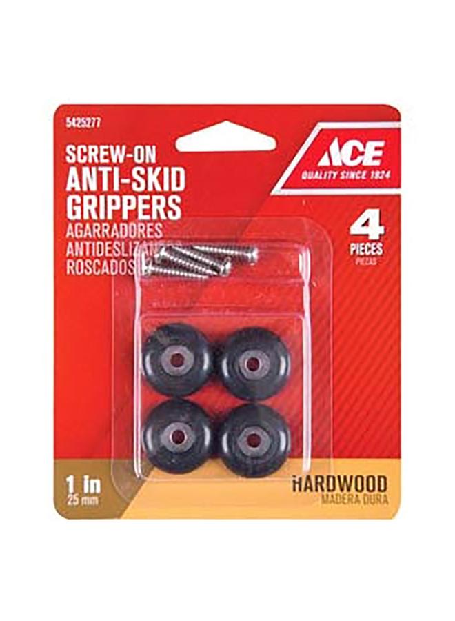 ACE 4-Piece Heavy Duty Anti-Skid SurfPads Black 1inch 9644