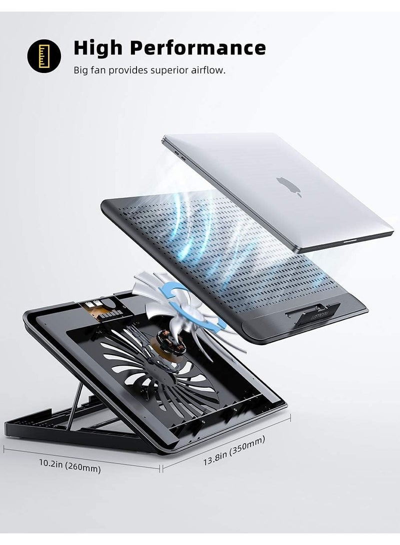 general Laptop Cooler, Laptop Cooling Pad : Portable Height Adjustable Laptop Cooling Fan Stand Holder Riser Compatible - Image 5