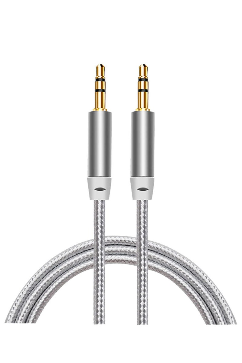 حَبْل تِك 3.5mm كابل الصوت Aux كابل مضفر ذكر إلى ذكر ستيريو مساعد Aux جاك لفون iPad سامسونج الهواتف الذكية أقراص سيارة المنزل ستريو سماعات الرأس المتكلم - Image 1