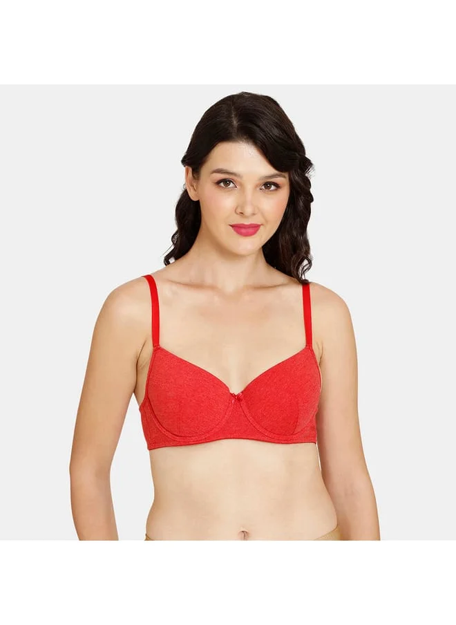 زيفامي Zivame Solid Padded Wired Bra with Adjustable Shoulder Straps