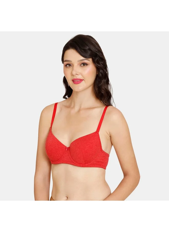 zivame Zivame Solid Padded Wired Bra with Adjustable Shoulder Straps