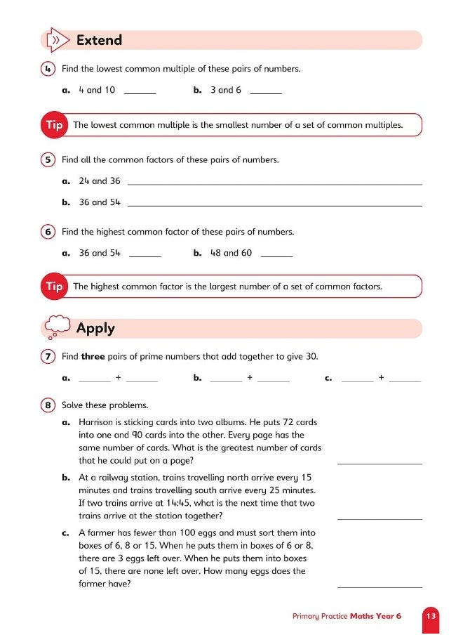 Primary Practice Maths Year 6 Question Book, Ages 10-11  - Image 5