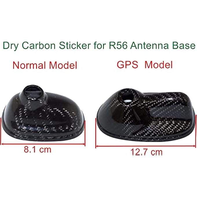 rayihni Dry Carbon Fiber Antenna Cover with GPS Model for Mini Cooper R56 - Image 3
