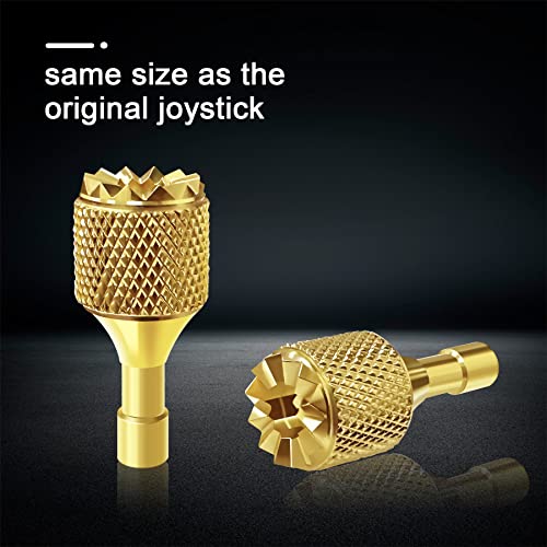 Hanatora Joysticks Stick for DJI RC,RC 2(Flip,Neo,Air 3S,Air 3,Mini 5/4/3 Pro,Mini 3,Mavic 3 Classic/Pro Drone Controller),Remote Control Joy Sticks Thumb Accessories(Gray & Gold) - Image 3
