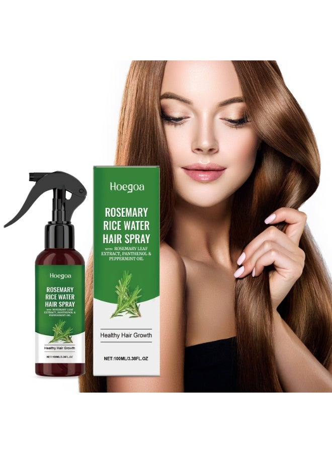 HOEGOA Espray de agua de romero para el crecimiento y la regeneración del cabello debilitado con menta, biotina, tratamiento capilar para hombres y mujeres, 6.8 onzas líquidas | Leave In Conditioner, Root Enhancer, Korean Scalp Treatment, Anti-Itch & Hair Strengthening Spray Suitable for Women & Men - Image 4