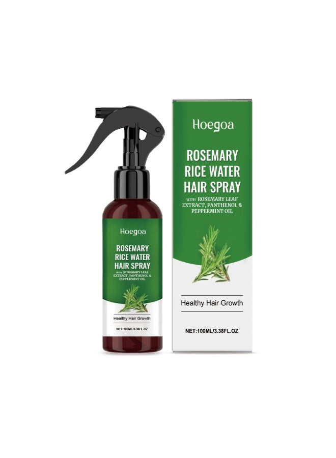 HOEGOA Espray de agua de romero para el crecimiento y la regeneración del cabello debilitado con menta, biotina, tratamiento capilar para hombres y mujeres, 6.8 onzas líquidas | Leave In Conditioner, Root Enhancer, Korean Scalp Treatment, Anti-Itch & Hair Strengthening Spray Suitable for Women & Men - Image 1