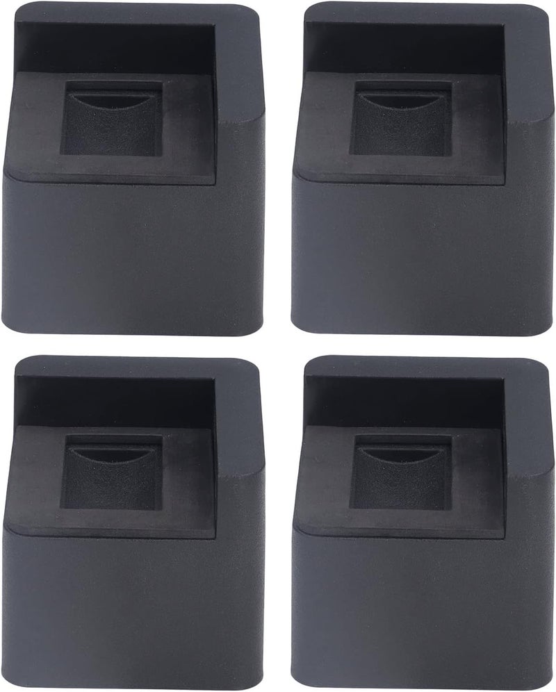 Tyenaza 4pcs Bed Risers Corner, Fixed Casters Increasing Height 2200 Lb Load Bearing Plastic Furniture Leg Risers for Home - Image 1