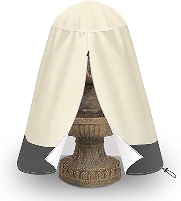 SOKINGCOVER SOKINGCOVER Garden Fountain Cover 40"x50" Weatherproof Fountain Cover for Winter 420D Waterproof Oxford Cloth, Weather  - Image 1