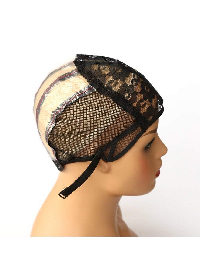 BTWTRY Weaving Cap for Making Wig with Adjustable Strap Wig Cap for Women Girls Medium Size Mesh Lace Wig Cap for DIY Wig (1 Pc, 0060) - Image 5