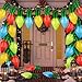 DBKL 60 Pcs Christmas Balloons Xmas Light Bulb Foil Balloons in Red Blue Gold Green for Christmas Party Decorations - Image 2