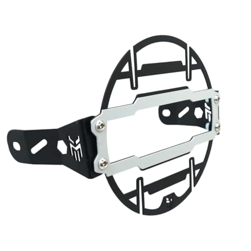 Milachin Motorcycle Headlight Guard |Grill | Jaali, Metal Grille Protector and Durable for Meteor 350, Black and Grey. - Image 1