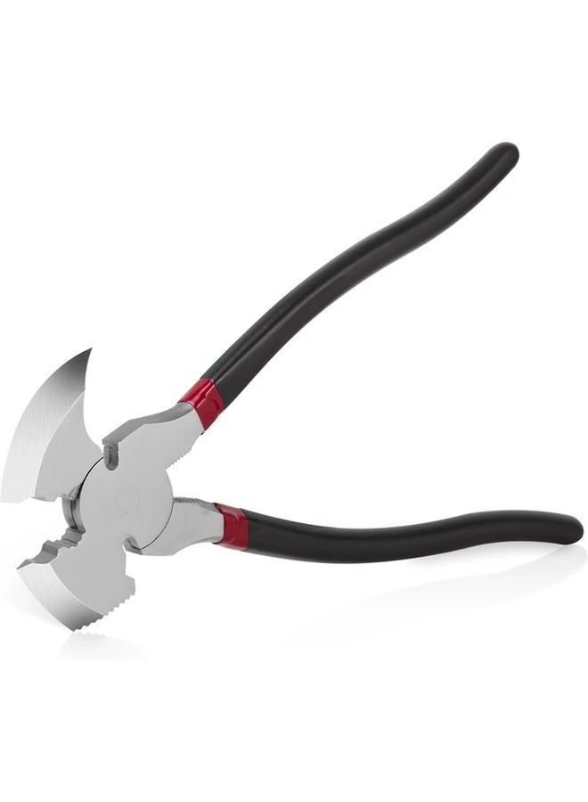 كماشة سياج متعددة الوظائف 10 بوصة من الفولاد عالي الكربون مع قاطعة وساحبة مسامير - Image 1