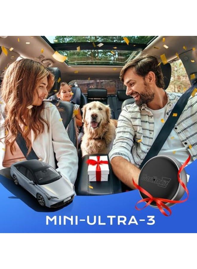CarlinKit Mini-Ultra 3 Wireless Adapter, Converts Wired CarPlay/Android Auto to Wireless, Plug and Play, USB/Type-C, OTA Upgrade, Plug Switch - Image 3