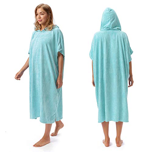 Catalonia Absorbent Surf Poncho Men Women, Quick Dry Towel Changing Poncho, Hooded Towel Robe Adult, Changing Robe for Beach Surfing Swimming - Image 1