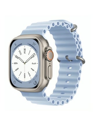 Ocean Strap For Apple Watch Band Size 42/44/45/49mm Silicone - pzsku/Z0E9C970BEEFDDE4AA827Z/45/_/1709673187/5015e56e-1de7-47fc-91e6-2ceea3afb4e7