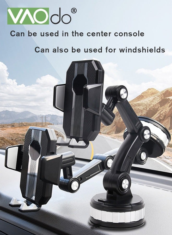 فاو دو حامل هاتف عالمي للسيارة مناسب لفتحات التهوية ووحدة التحكم المركزية والزجاج الأمامي، جميع الموديلات متوفرة، حامل هاتف للسيارة بزاوية قابلة للتعديل مع حامل هاتف محمول للسيارة لغسالة الأطباق - Image 2