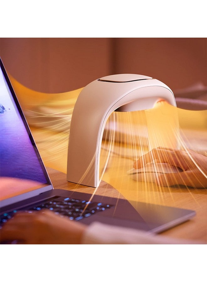 xuenair Mouse Pad Hand Warmer, [ Upgraded Chip, Longer Lifespan]110V Heated Desk Warmer For Office Gaming Adjustable Temperature With 5Ft Cable,Xuenair Desktop Hand Warmer For Kids Men And Women--White - Image 1
