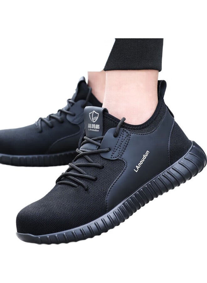 Blue Gull Shield Blue Owl Shield Safety Shoes For Men, Summer Breathable, Steel Toe, Puncture-Resistant, Ultra-Light, Odor-Resistant, Safety Work Functional Shoes D9159N Size 42 - Image 1