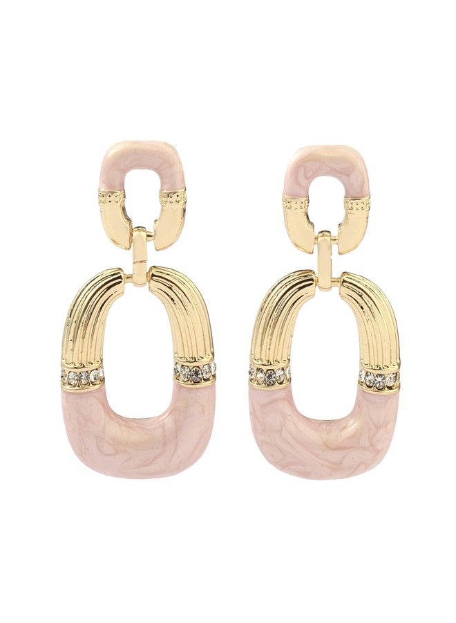SALTY Pack of 2 Mauve Luxury Gold Earring for Women | Stylish Fashion Jewellery | Accessories for Girls | Minimal Jewelry | Ideal for Gifting | Marriage, Birthday | Gift for Valentine Day - Image 5