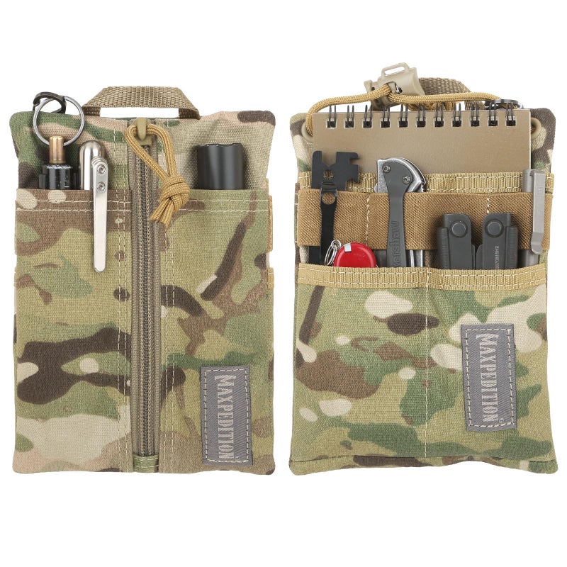 MAXPEDITION Platy Pocket Organizer Durable EDC Tool Pouch for Men Neck Wallet with Paracord Lanyard Holds Flashlight Multitool Pen Notebook Multicam 5 x 7 - Image 2