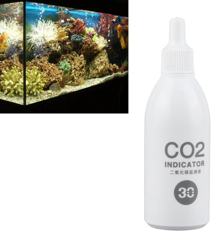 CO2 Indicator Solution Fish Tank Compact Appearance Liquid Test for CO2 Concentration Monitoring, Fast React Speed for All Aquarium Owners (15ml) - Image 2