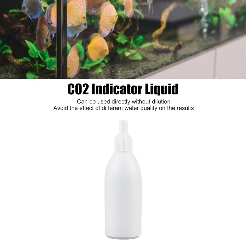 CO2 Indicator Solution Fish Tank Compact Appearance Liquid Test for CO2 Concentration Monitoring, Fast React Speed for All Aquarium Owners (15ml) - Image 1