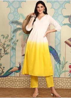 ISHIN Women Multi Cotton 60x60 Kurta Set  - Image 1