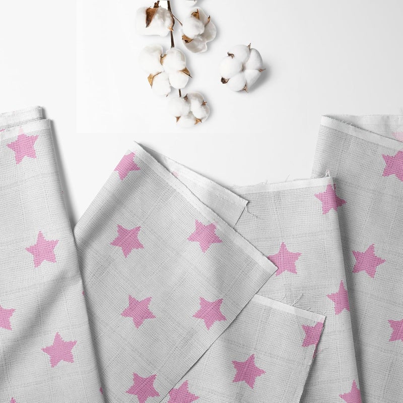 Bacati 2 Piece Little Sailor Whales Girls Muslin Crib Sheets, Pink - Image 2