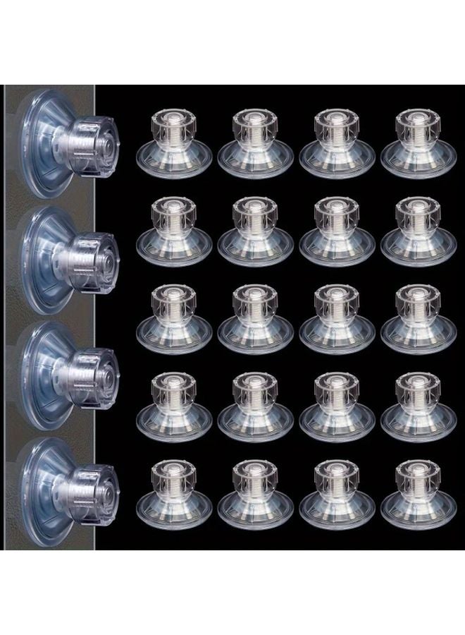 24 قطعة خطاف شفاط دوار للمكسرات متين بدون حفر لاصق مفرغ الهواء للمطبخ والحمام - Image 2