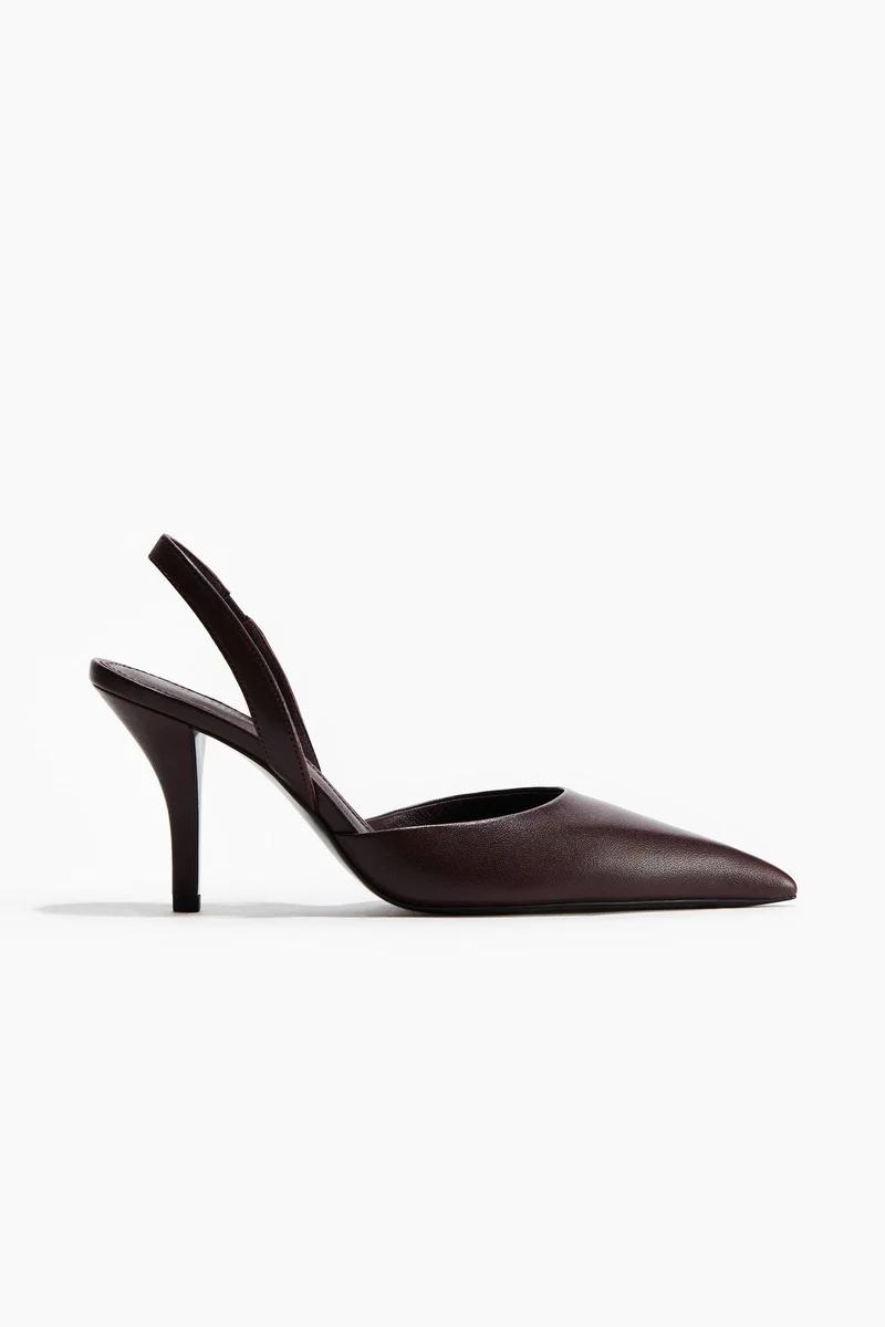 H&M Heeled suede mules