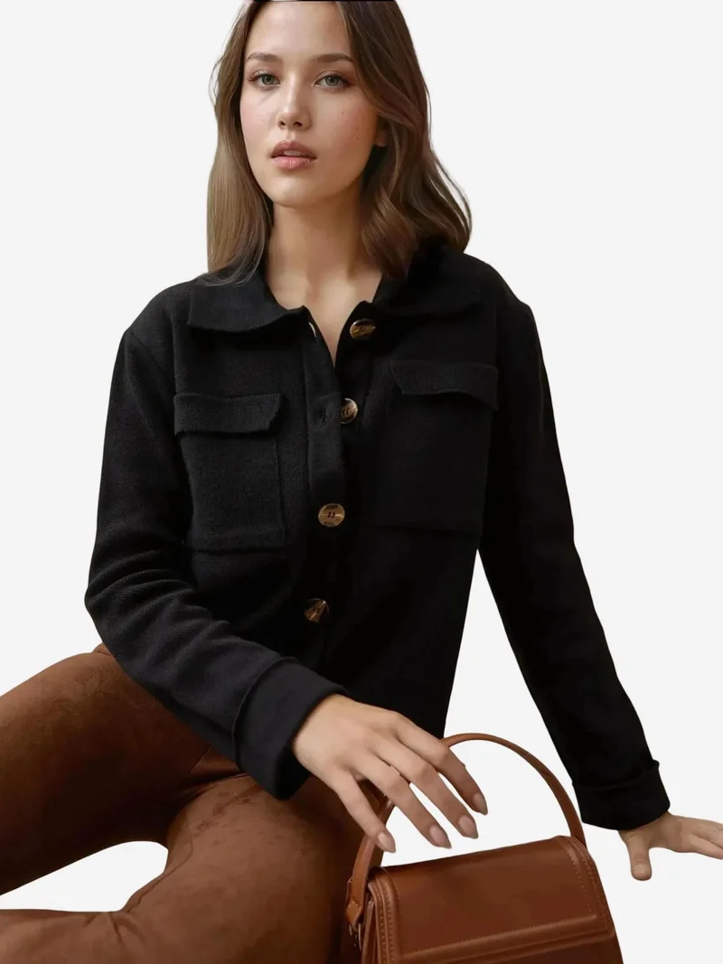 HICCUP Buttoned Cardigan with Pockets