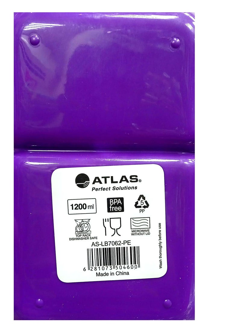 ATLAS 2-Compartment Lunch Box Multicolour  - Image 3