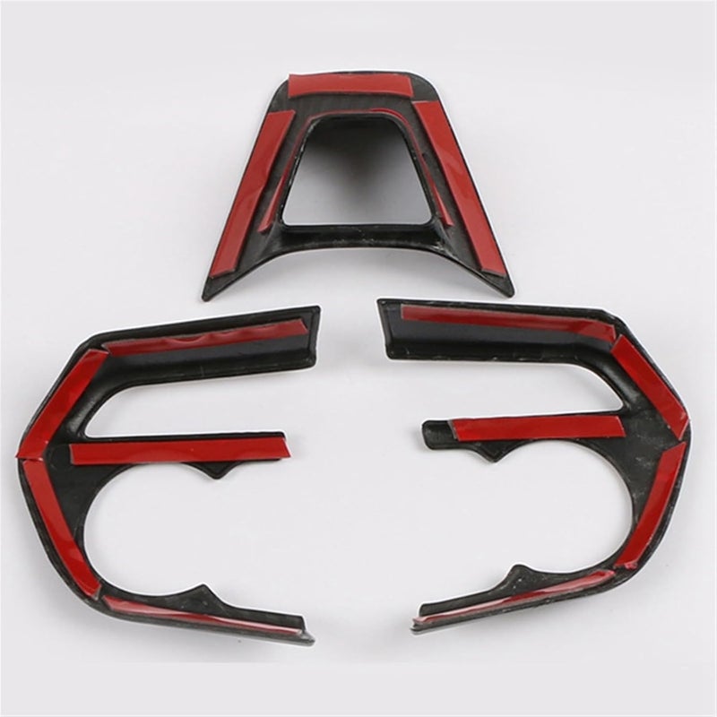 Wivplex Carbon Fiber Steering Wheel Cover Trim for 2019 Toyota Corolla - Image 3