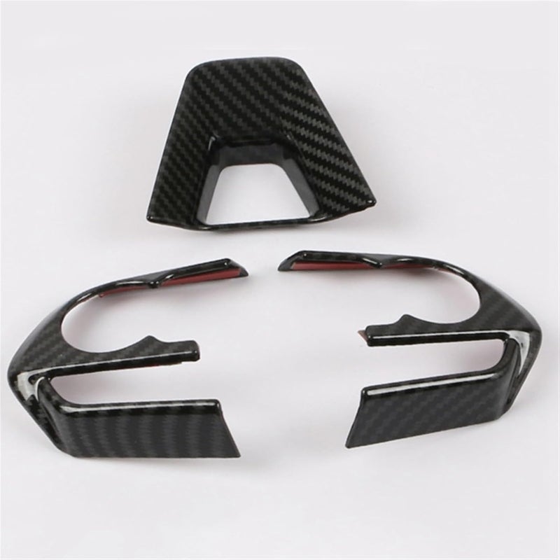 Wivplex Carbon Fiber Steering Wheel Cover Trim for 2019 Toyota Corolla - Image 2