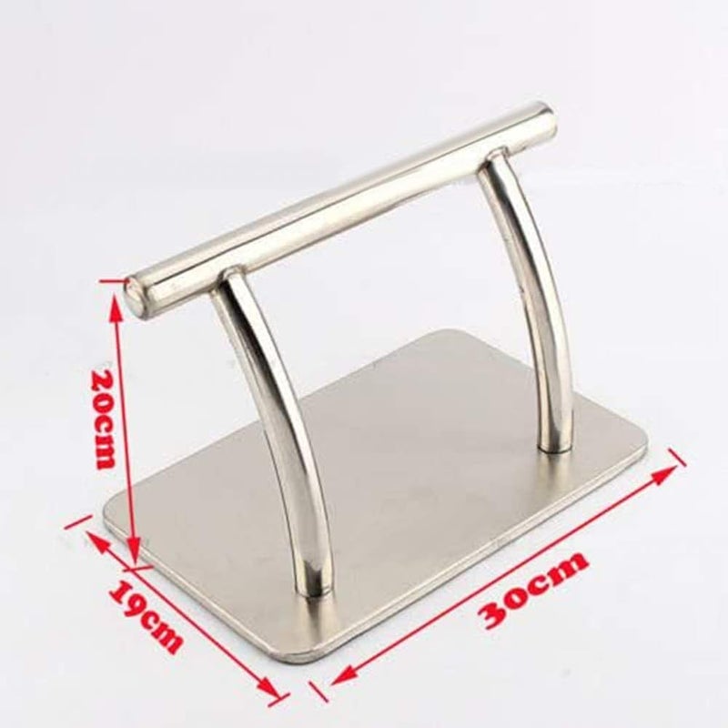 GQCQGS Stainless Steel Footrest Mobile Foot Rest Foot Pedal Parts for Barber Hairdressing Beauty Spa Nail Massage Salon Chairs 19cmx30cmx20cm - Image 2