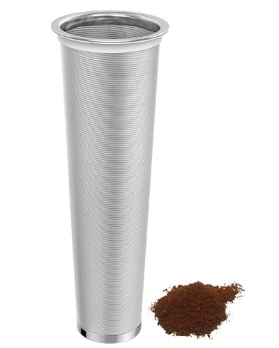 VA1KENE Cold Brew Strainer for 64oz Wide Mouth Mason Jars 100Micron Fine Mesh Reusable 304 Stainless Steel Coffee Cold Brew Filter with Sealing Ring for Cold Brew Coffee Maker Tea Infuser - Image 1