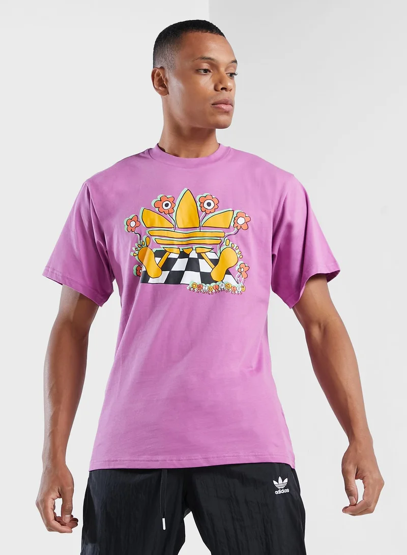 adidas Originals Cartoon Trefoil T-Shirt