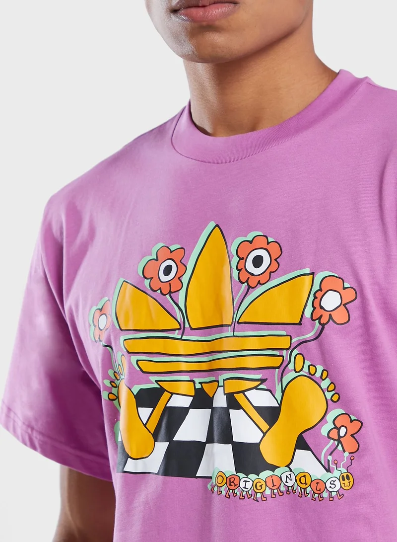 adidas Originals Cartoon Trefoil T-Shirt