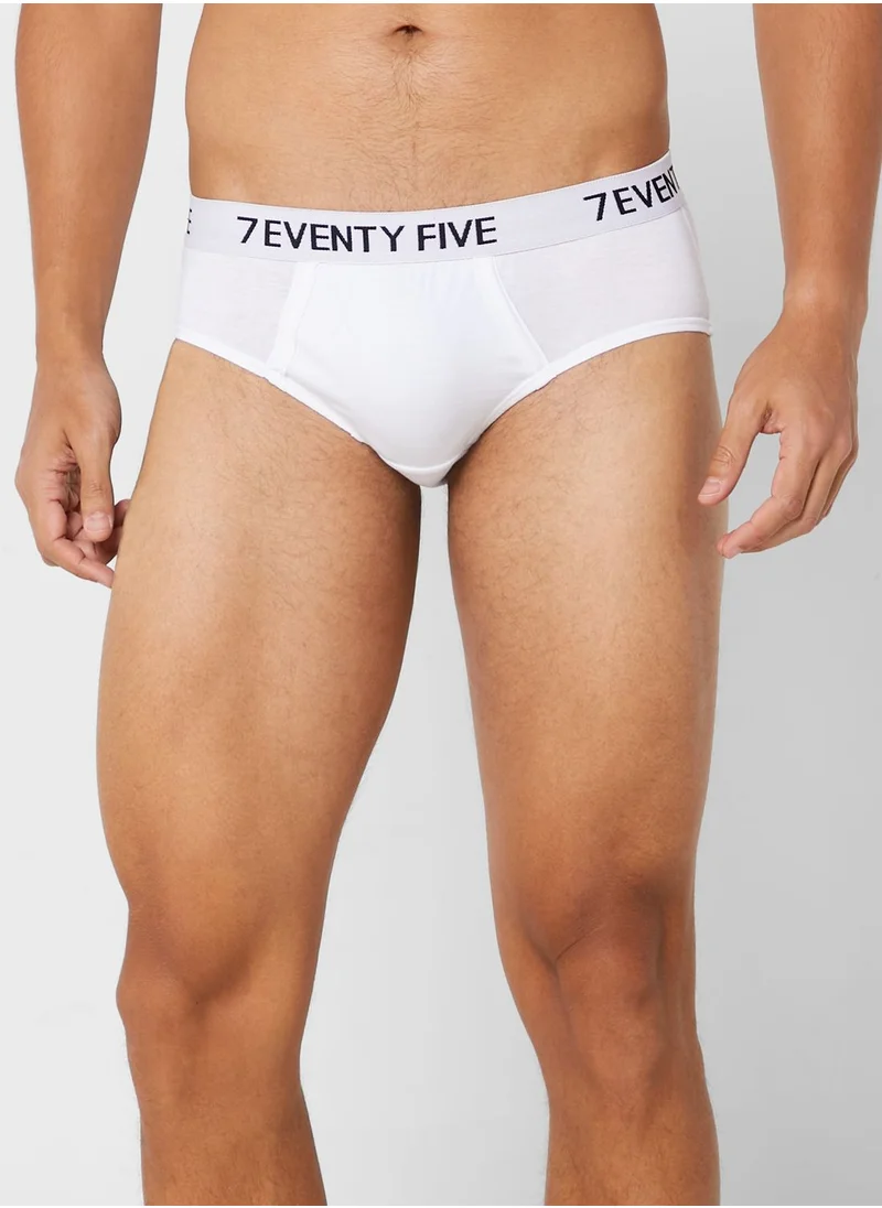 Seventy Five Basics 6 Pack Waist Band Hunk Briefs With Antibacterial Finish