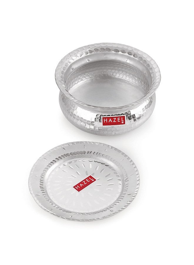 هايزل قدر هازل هاندي من الألومنيوم المطروق بغطاء | 29 سم، سعة 6700 مل، قدر طبخ أرز برياني | وعاء باتيا توب باتيلا من جول - Image 2