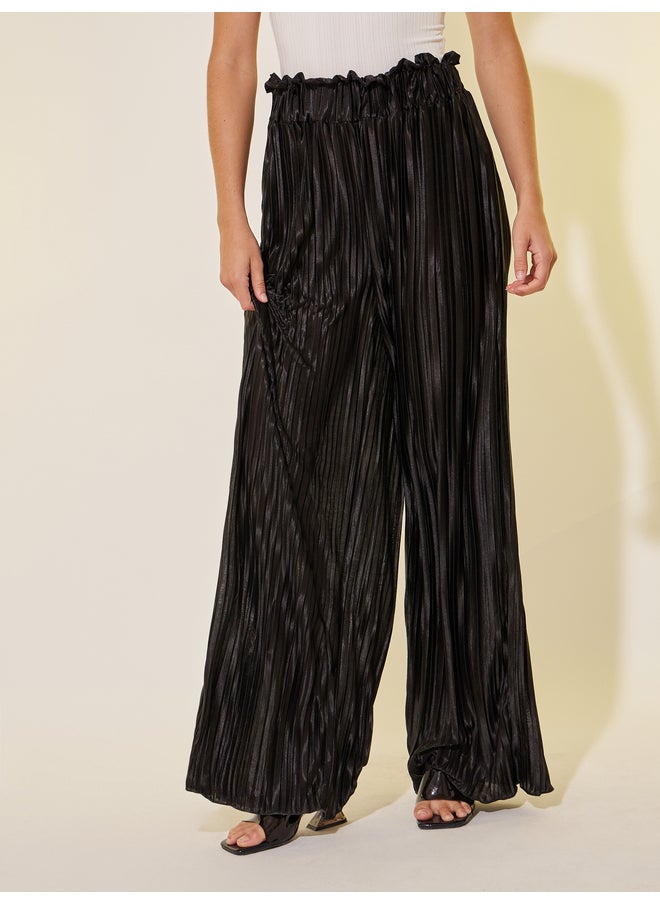 Take Two Take Two Solid Pleated Relaxed Fit Pants  - Image 2