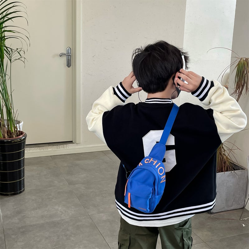 Street Bag, Handsome Boy'S Solid Color Outdoor Lightweight Chest Bag, Korean Style Simple Internet Celebrity Factory Dropshipping - Image 3