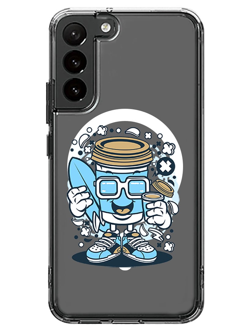 Theodor Magnetic Case for Samsung Galaxy S23 6.1-inch Compatible with MagSafe Wireless Charging, Shockproof Phone Bumper Cover Coffee can copy - Image 1