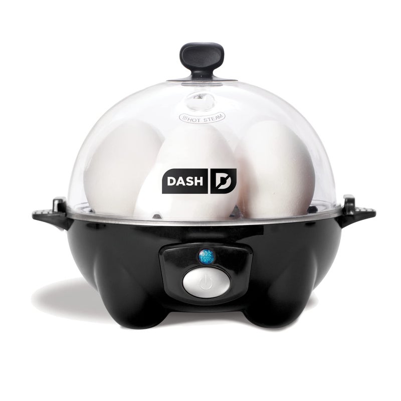 Dash DASH Rapid Egg Cooker: 6 Egg Capacity Electric Egg Cooker for Hard Boiled Eggs, Poached Eggs, Scrambled Eggs, or Omelets with Auto Shut Off Feature - Black  - Image 1