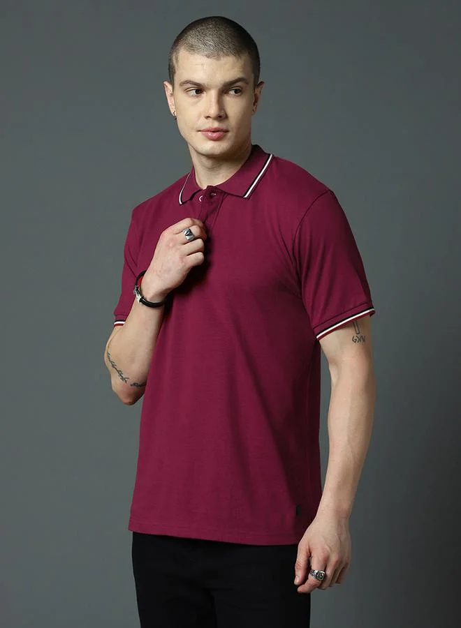 HIGH STAR Regular Fit Cotton Pique Polo by Styli