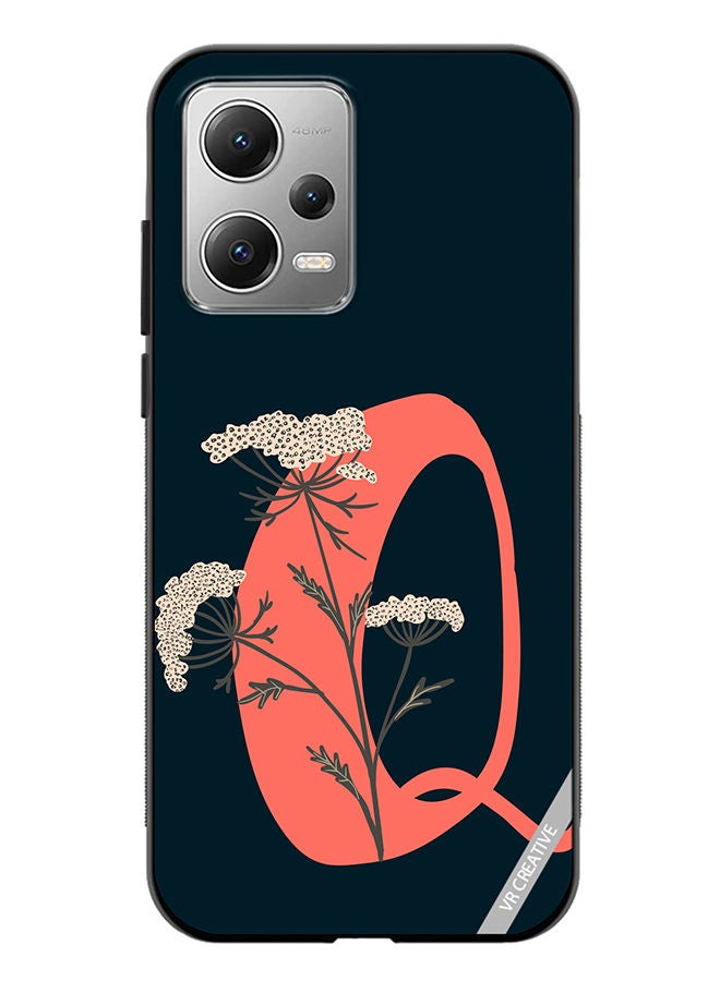 VR CREATIVE Protective Case Cover For Xiaomi Redmi Note 12 Alphabet Q Design Multicolour - Image 1